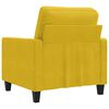 vidaXL Sofa Chair Yellow Velvet Single Stylish Design Sofa Chair