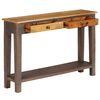 vidaXL Console Table Multicolor Solid wood 46.5x11.8x31.5 in