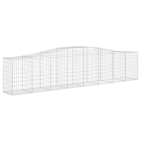 vidaXL Gabion Basket Set of 25 Silver Galvanized iron Large Durable