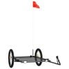 vidaXL Bike Trailer Black 53.1x26.8x14.6" Iron