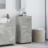 vidaXL Bathroom Cabinet Set with Drawer TULUM Concrete Grey