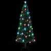 vidaXL Christmas Tree Green Fibre optic, steel 8 ft Christmas Tree