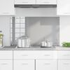 vidaXL Kitchen Backsplash Light grey 39.37 x 23.62 x 0.24 in