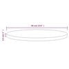 vidaXL Table Top White Solid Pinewood 23.6 in Diameter Durable
