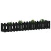 vidaXL Garden Raised Bed Black Solid pine wood Medium Durable