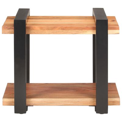 vidaXL Bedside Cabinet 19.7"x15.7"x15.7" Solid Acacia Wood