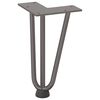 vidaXL Hairpin Table Leg Natural steel Solid powder-coated steel Small