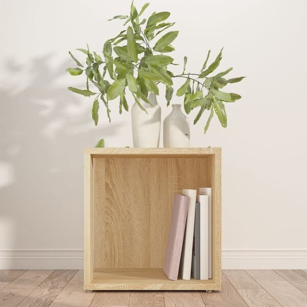 vidaXL Side Table Sonoma oak Engineered wood Compact Corner Table