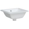 vidaXL Bathroom Sink White 14.2x12.4x6.5" Rectangular Ceramic