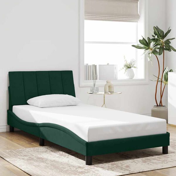 vidaXL Bed Frame Dark green