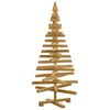 vidaXL Christmas Trees with Stand Brown 47.2" Solid pine wood