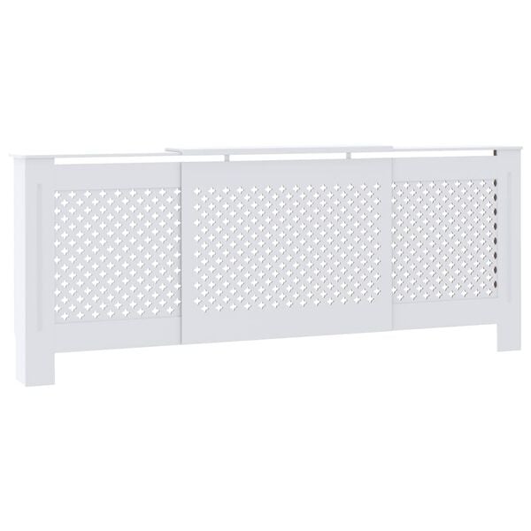 vidaXL MDF Radiator Cover White 80.7"