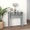 vidaXL Console Table Grey Sonoma Engineered Wood Compact Storage