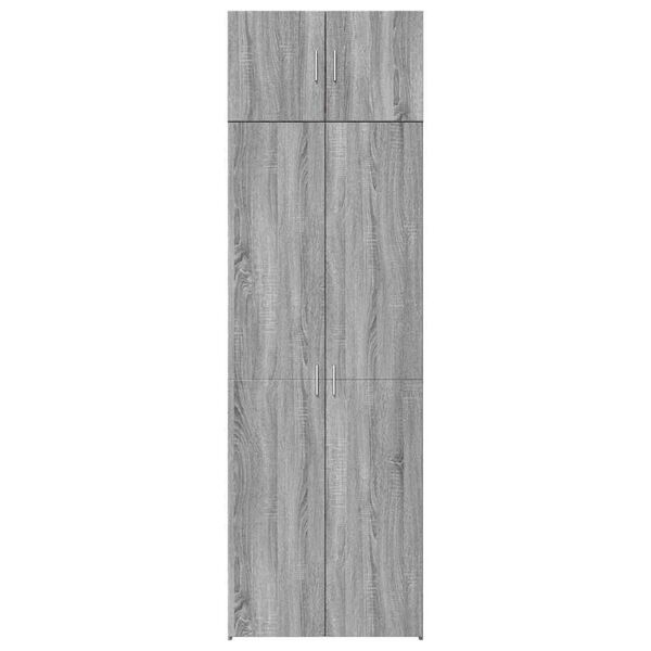 vidaXL Storage Cabinet Grey Sonoma Engineered Wood Tall Storage Cabinet