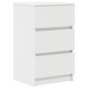 vidaXL Bedside Cabinet Set of 2 White Engineered wood Medium