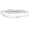 vidaXL Bed Frame Light Gray Polyester Fabric, Plywood, Engineered Wood