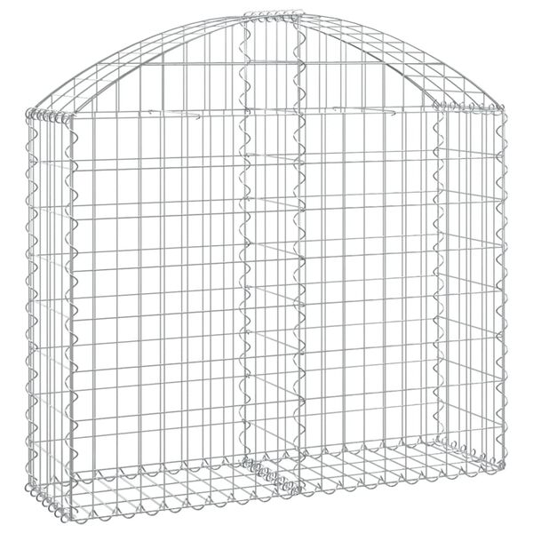 vidaXL Gabion Basket Silver Galvanized iron Medium Durable