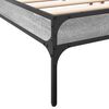 vidaXL Bed Frame Grey Sonoma Engineered wood, metal, plywood