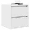 vidaXL Wall-mounted Bedside Cabinet Set of 2 White Engineered wood