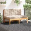 vidaXL Pallet Cushion Beige 100% Cotton Soft, Portable Decorative Inlays