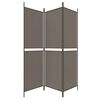 vidaXL 3-Panel Room Divider Anthracite 59.1"x78.7" Fabric