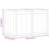 vidaXL Storage Box Grey Polypropylene Large Storage Garden Storage Box
