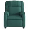 vidaXL Electric Massage Recliner Chair Dark Green Fabric