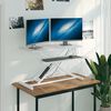 vidaXL Adjustable Workstation White Steel, Engineered wood Standard