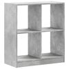 vidaXL Bookcase Concrete grey Engineered wood 27.0x12.6x29.5 in Bookcase