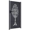 vidaXL Garden Gate Anthracite 39.4x78.7" Steel Tree Design