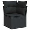 vidaXL Garden Sofa Set Black