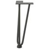 vidaXL Hairpin Table Leg Anthracite Solid powder-coated steel