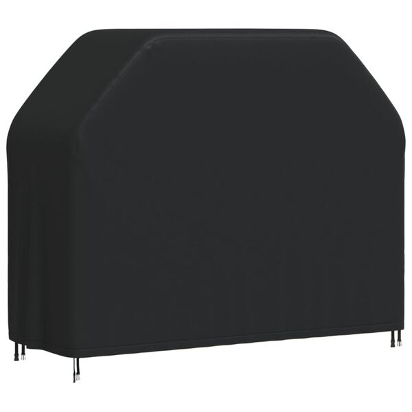 vidaXL BBQ Cover Set of 2 Black 420D Oxford fabric with PU coating Large