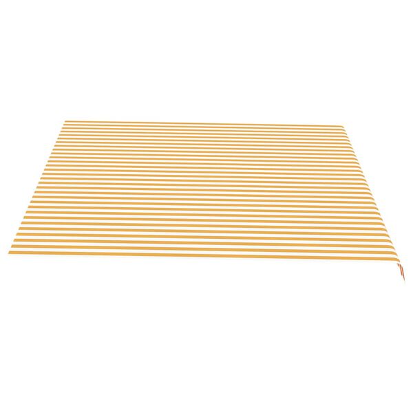 vidaXL Replacement Awning Fabric Yellow and white