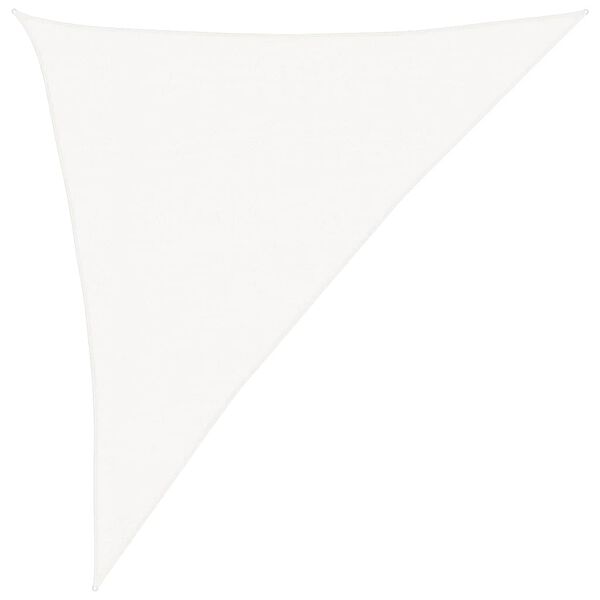 vidaXL Sun Sail White HDPE 9.8 x 13.1 x 16.4 ft Sun Sail Triangular