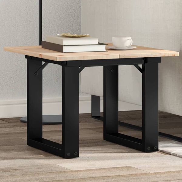 vidaXL Coffee Table Leg Black Powder-coated steel Standard Durable