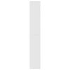 vidaXL Book Cabinet White 39.37 x 11.81 x 77.95 in Engineered Wood