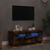 vidaXL TV Cabinet Smoked Oak Engineered Wood Medium TV Cabinet