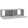vidaXL TV Cabinet Set Set of 6 Concrete grey Engineered wood Standard
