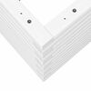 vidaXL Garden Planter White Solid pinewood 31.5 x 31.5 x 18.1 in
