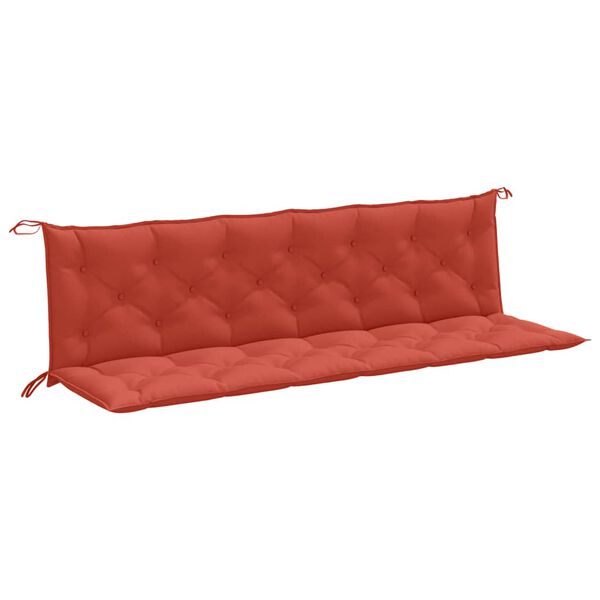 vidaXL Garden Bench Cushion Melange Red Polyester 78.7 in x 15.7 in