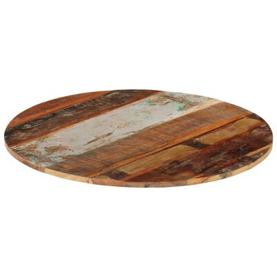vidaXL Round Table Top 31.5" 0.59"-0.63" Solid Reclaimed Wood