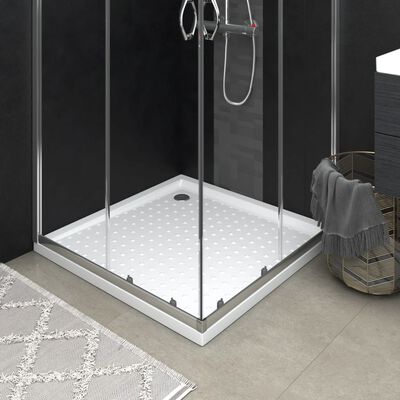 vidaXL Shower Base Tray with Dots White 31.5"x31.5"x1.6" ABS