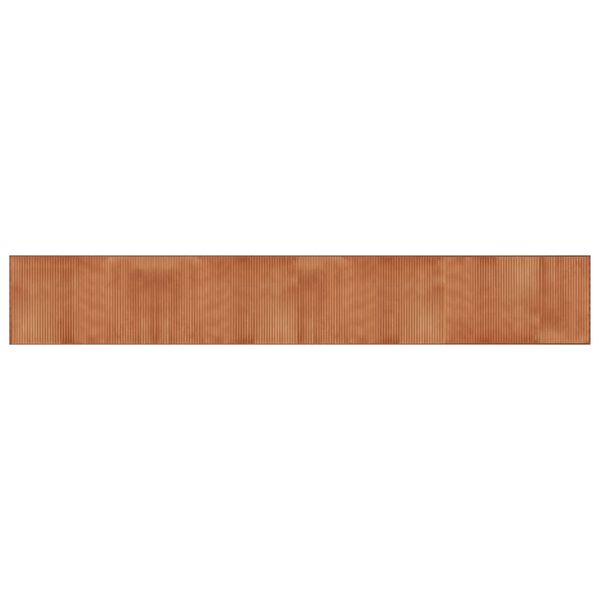 vidaXL Rug Rectangular Brown 23.6x157.5" Bamboo