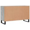 vidaXL Sideboard Concrete Gray Engineered wood, Metal