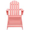vidaXL Garden Chair Pink Solid fir wood Standard Detachable