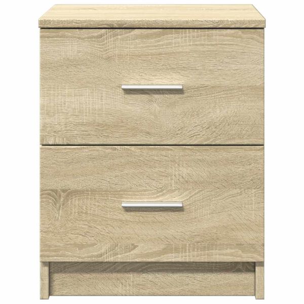 vidaXL Bedside Cabinet Sonoma oak Engineered wood Medium Bedside Cabinet