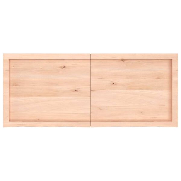 vidaXL Bathroom Countertop 47.2 x 19.7 x (0.8-2.4) " Untreated Solid Wood