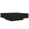 vidaXL Coffee Table Black Engineered wood Low Coffee Table Coffee Table