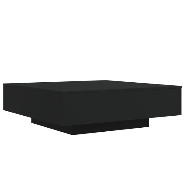 vidaXL Coffee Table Black Engineered wood Low Coffee Table Coffee Table